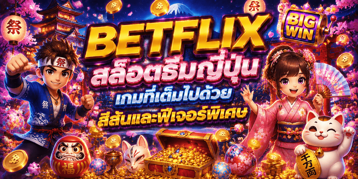 BETFLIX สล็อตธีมญี่ปุ่น เกมที่เต็มไปด้วยสีสันและฟีเจอร์พิเศษ